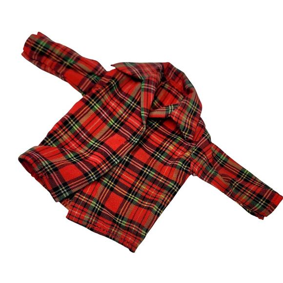 Vintage Ken Sweater "60's Campus Hero" & Plaid Shirt - Picture 3 of 7